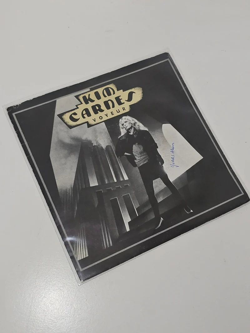Vinyle 45 tours ancien Kim Carnes rétro collection musique vintage très bon état