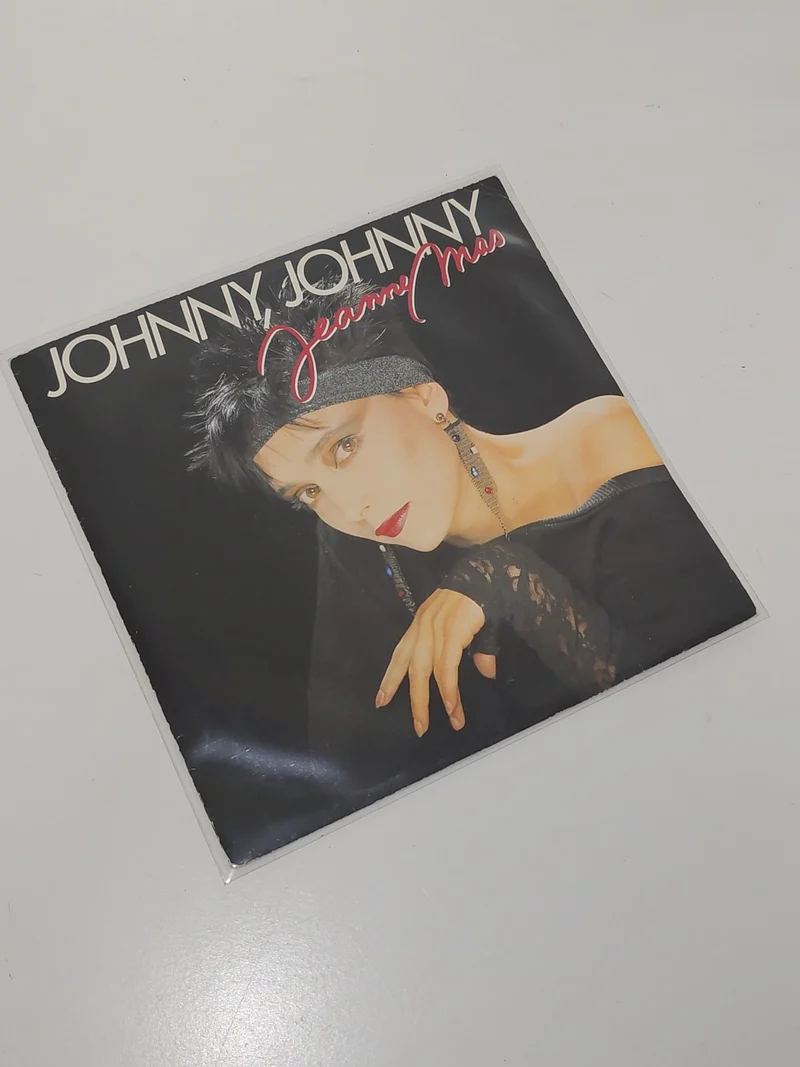 Vinyle 45 tours rétro Jeanne Mas ancien disque vintage collection musique pop