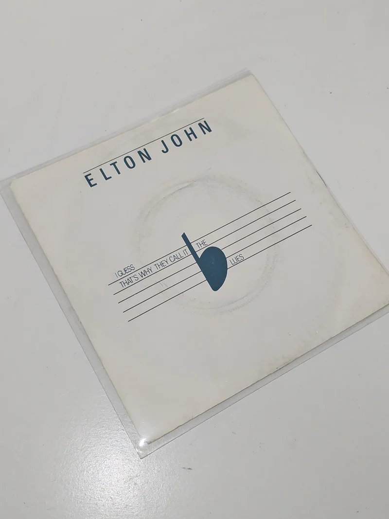 Vintage 45 tours ancien vinyle Elton John rétro collection pop occasion rare
