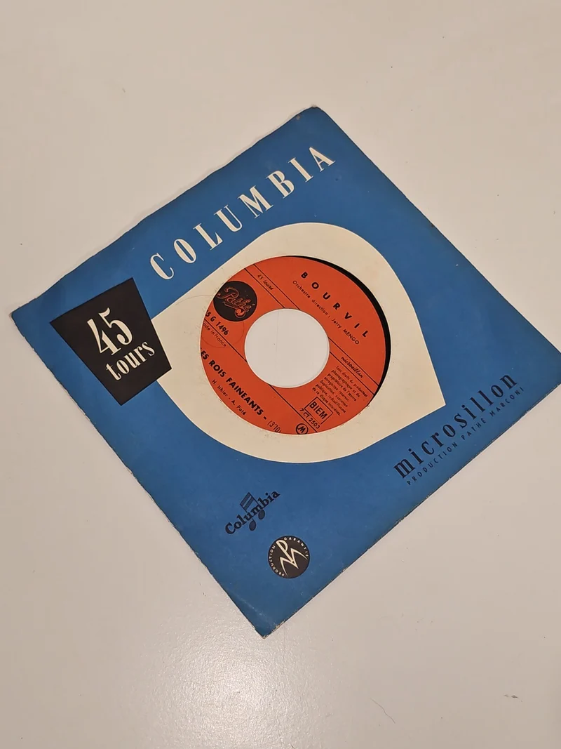 Disque 45 tours rétro Columbia, vinyle ancien, très bon état, collection vintage