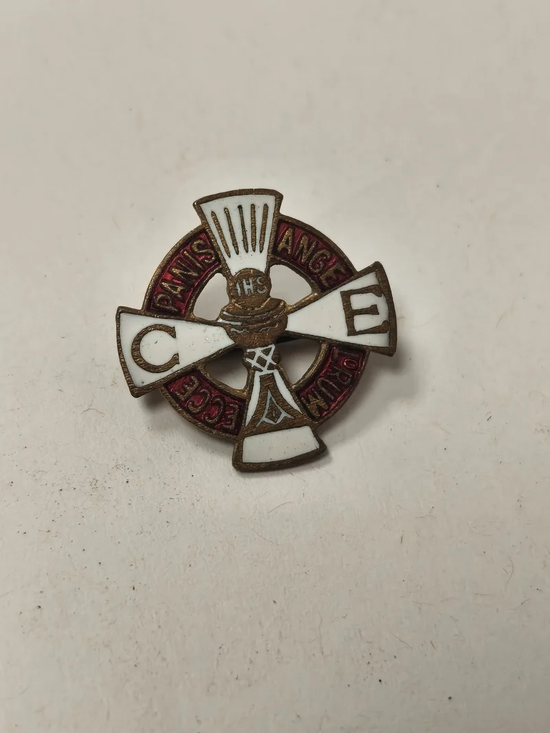 Broche ancienne religieuse vintage, petite épingle rétro pour collectionneur