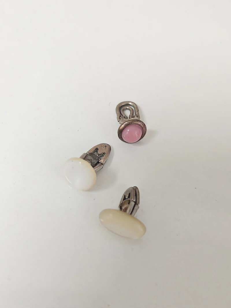Lot ancien boutons de manchette vintage rétro collection accessoires élégance ho