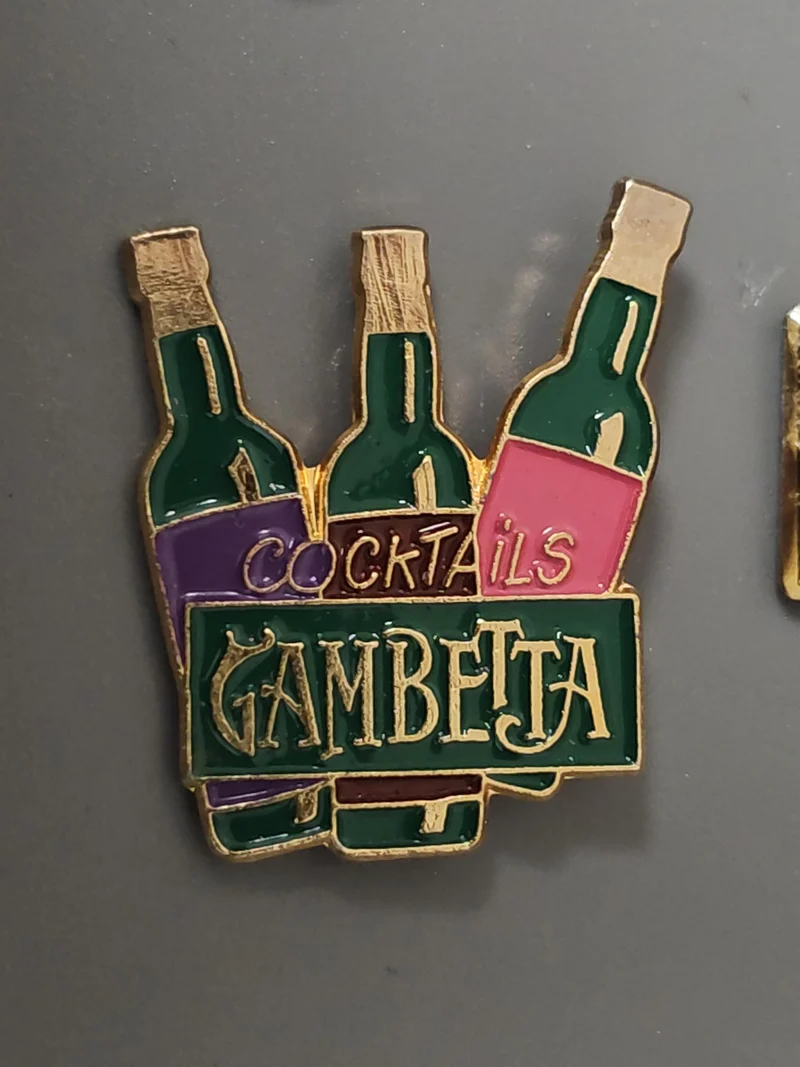 Vintage pin's ancien Gambetta collection rétro badge broche souvenir politique