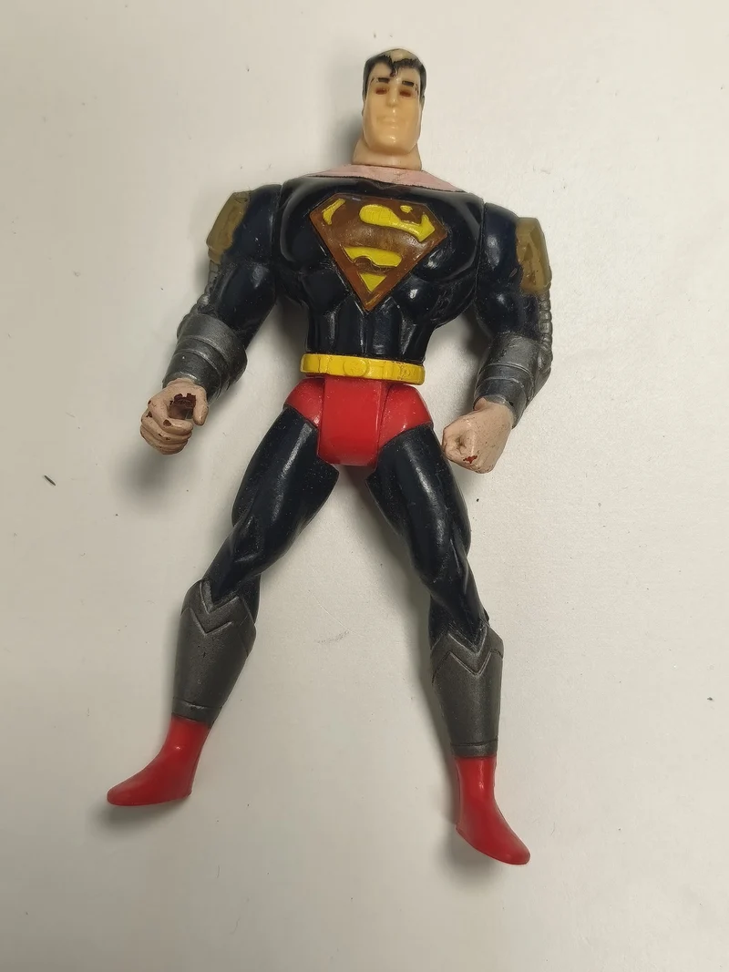 Figurine Superman Vision Blast animée Kenner DC Comics articulée d'occasion