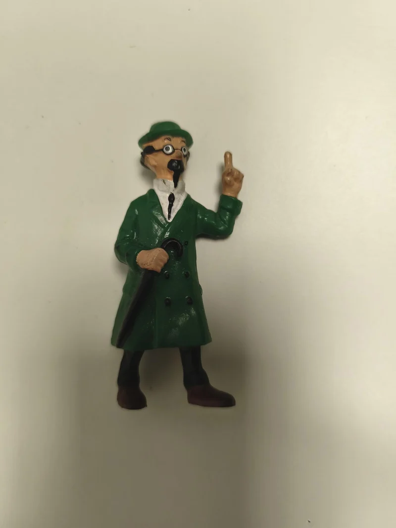 Figurine rétro Tintin ancienne collection, personnage BD vintage, objet de décor