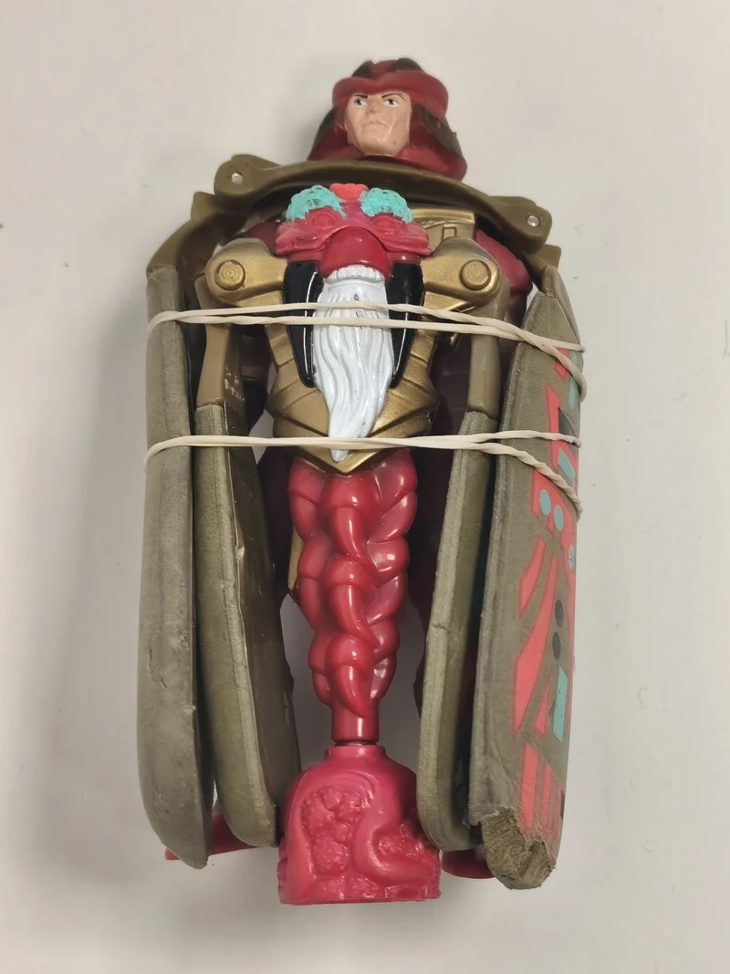 Figurine articulée Dragon Flyz Z'Neth rouge Galoob LGTI 1995 dessin animé TV