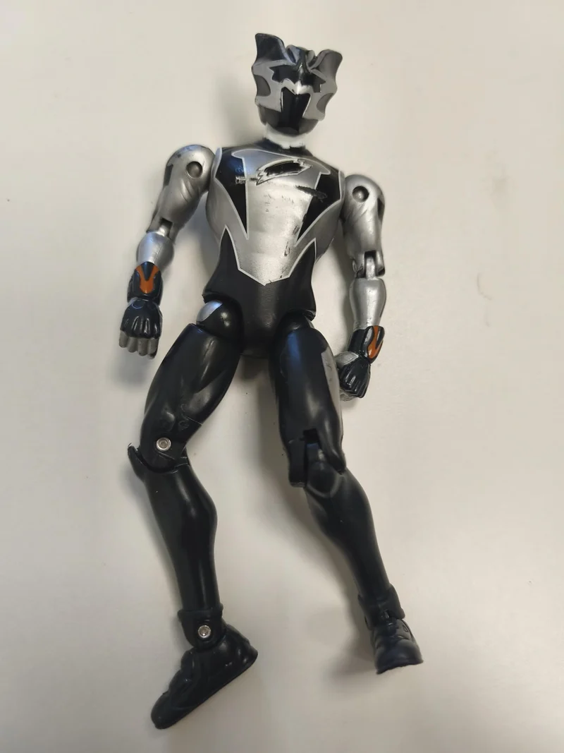 Power Rangers Jungle Fury Sound Fury Black Bat Ranger figurine articulée d'occas