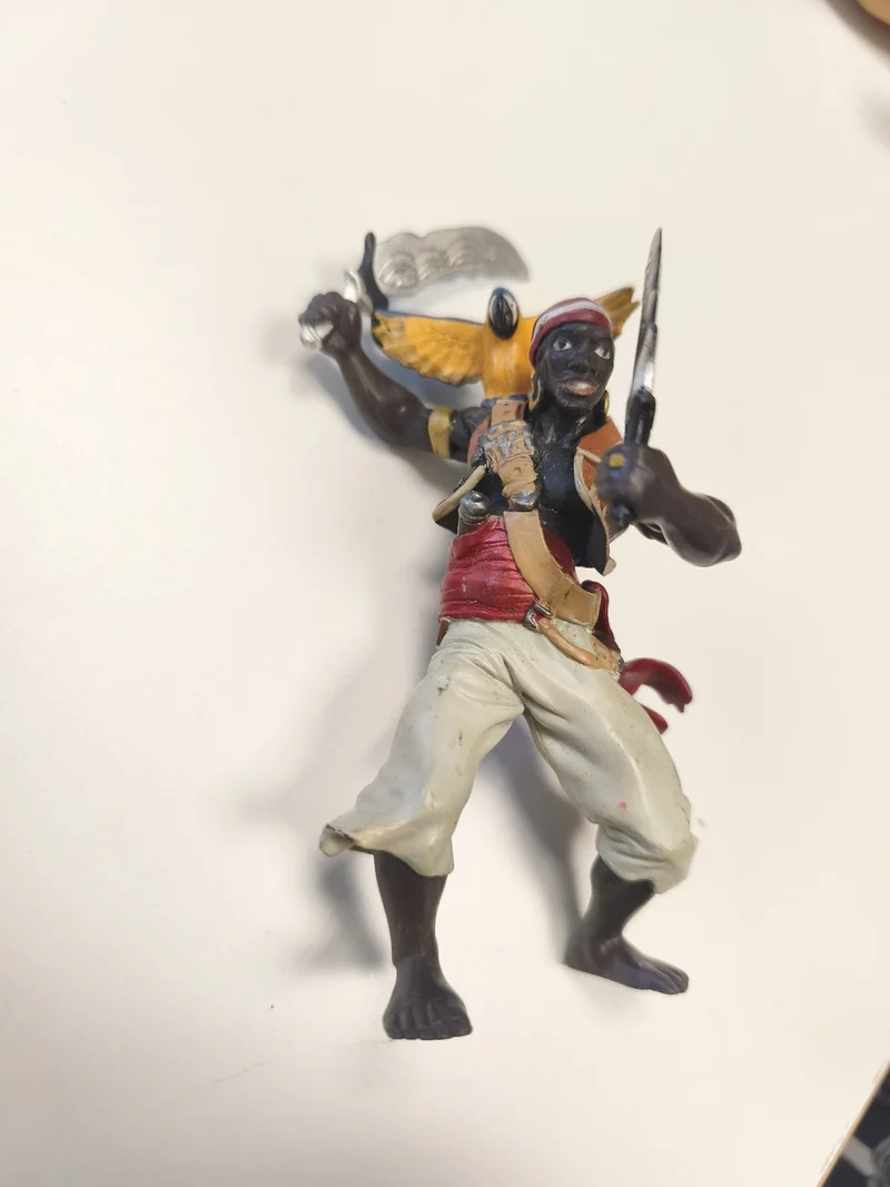 Figurines Papo mutant lion et corsaire, personnages articulés, jeu ou décoration