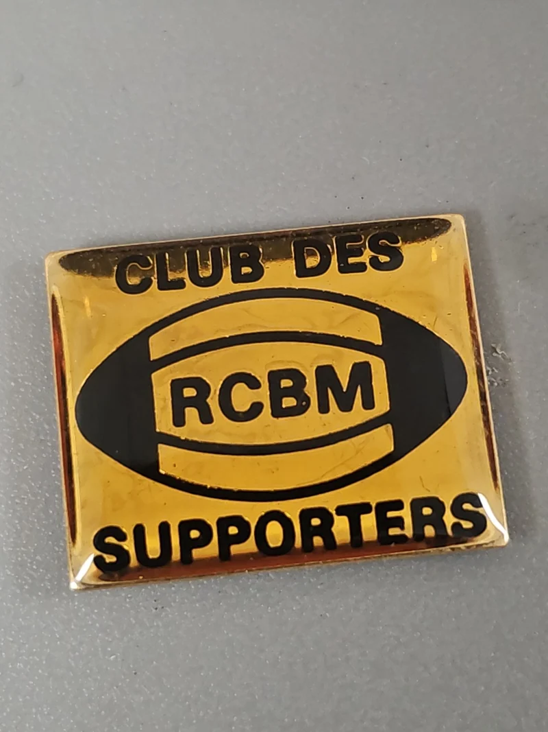 Pin's ancien supporters RCBM rugby rétro ? badge collection vintage club sportif