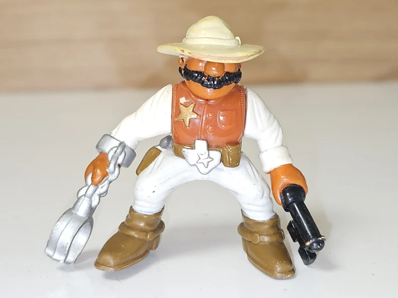 Figurine rétro Fisher Price 1996 shérif Wild West Town Great Adventure ancien jo