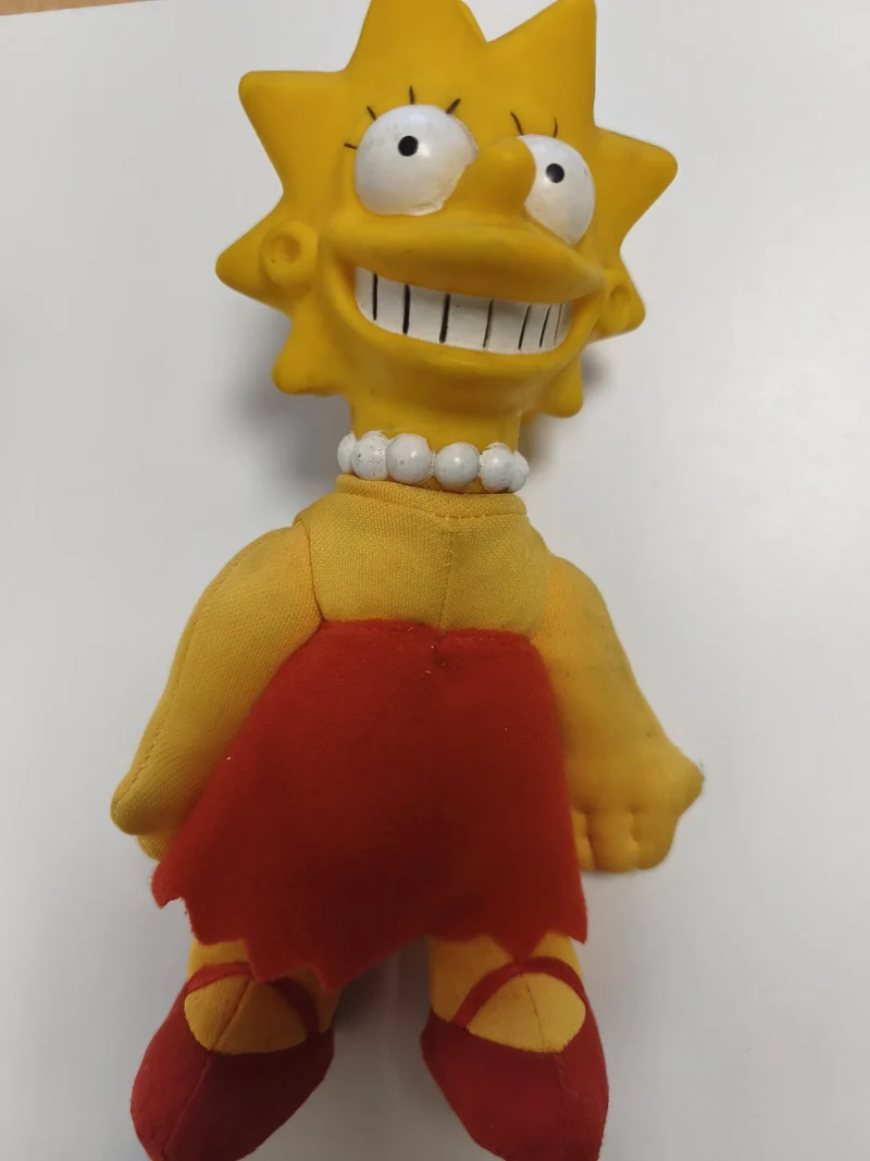 Vintage grande peluche figurine Lisa Simpson ancienne collection rare rétro