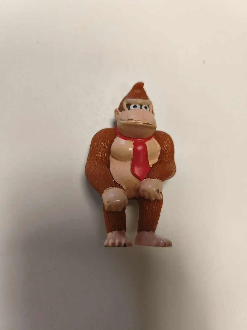 Figurine rétro Donkey Kong ancienne, petit format, objet de collection vintage