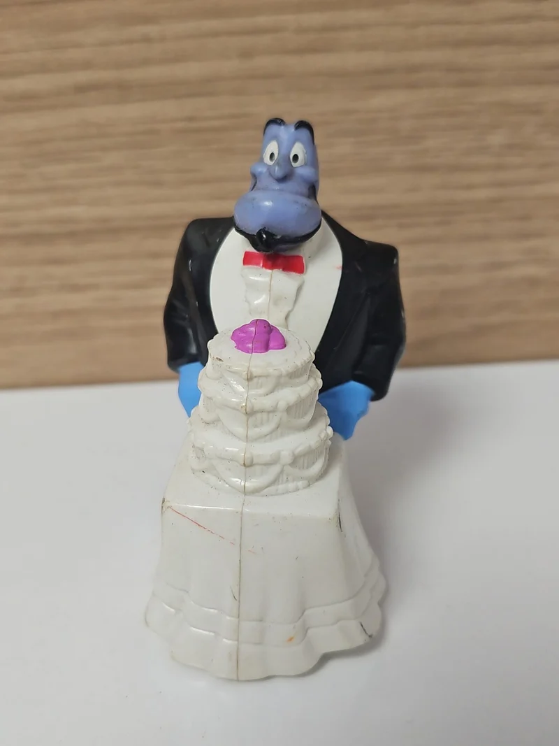 Figurine Aladdin vintage ancienne, objet rétro collection Disney d'occasion rare