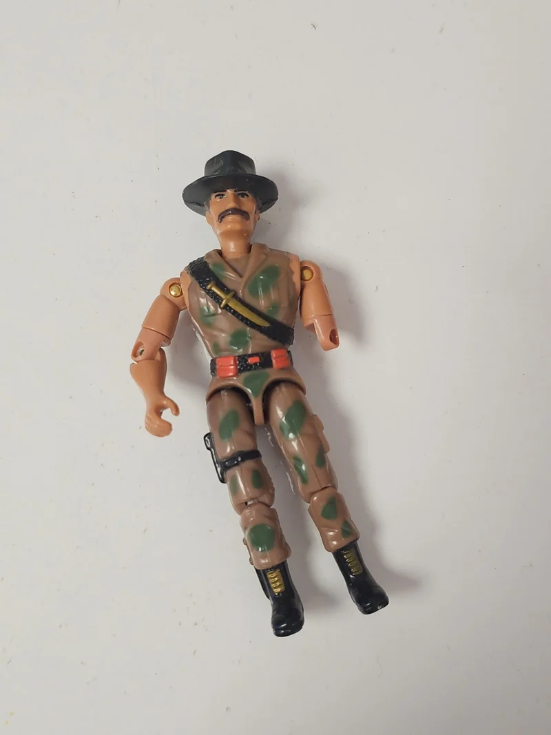 Vintage figurine Lanard 1986 The Corps ancien GI Joe rétro collection rare