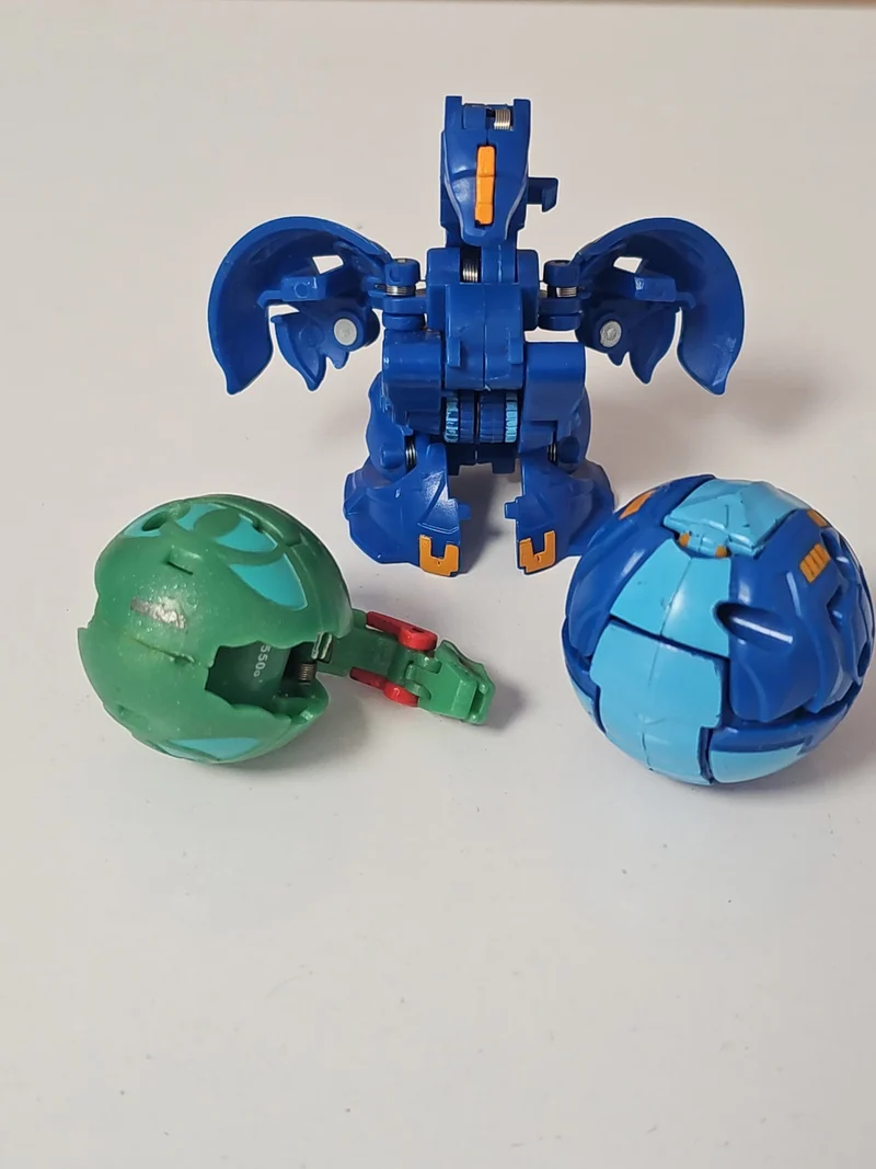 Lot 3 figurines Bakugan Geogan Rising Spin Master jeu d'action enfant occasion