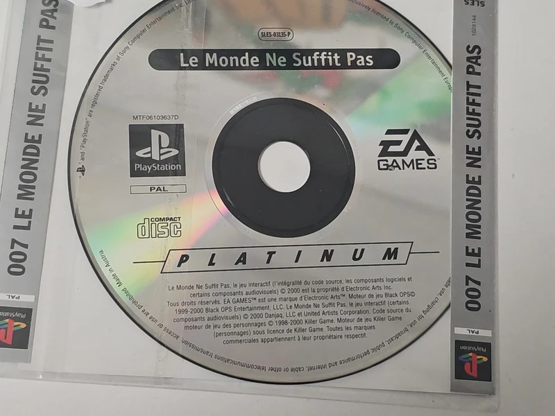 Jeu 007 James Bond CD seul pour Sony Playstation PS1 version française