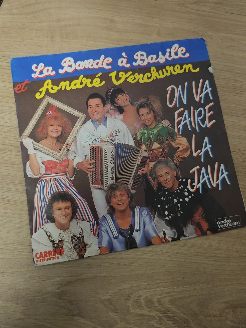 Vinyle 45 tours ancien rétro La Bande à Basile disque vintage collection musique