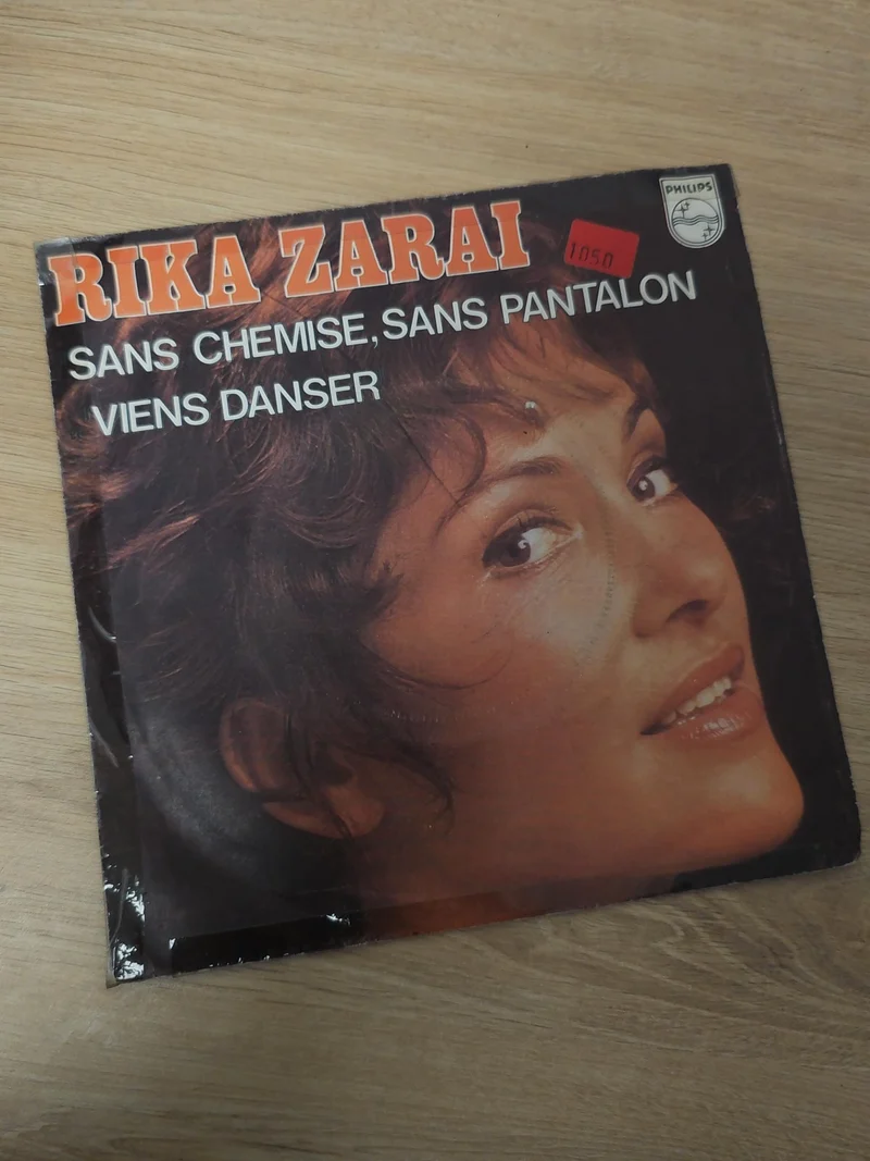 Vintage 45 tours Rika Zaraï disque vinyle ancien chanson française rétro collect