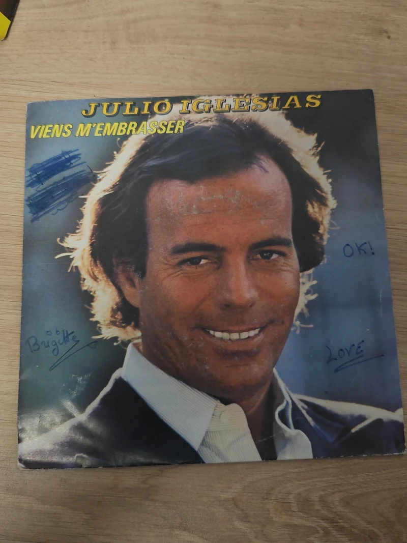 Vinyle 45 tours ancien rétro Julio Iglesias disque vintage collection musique