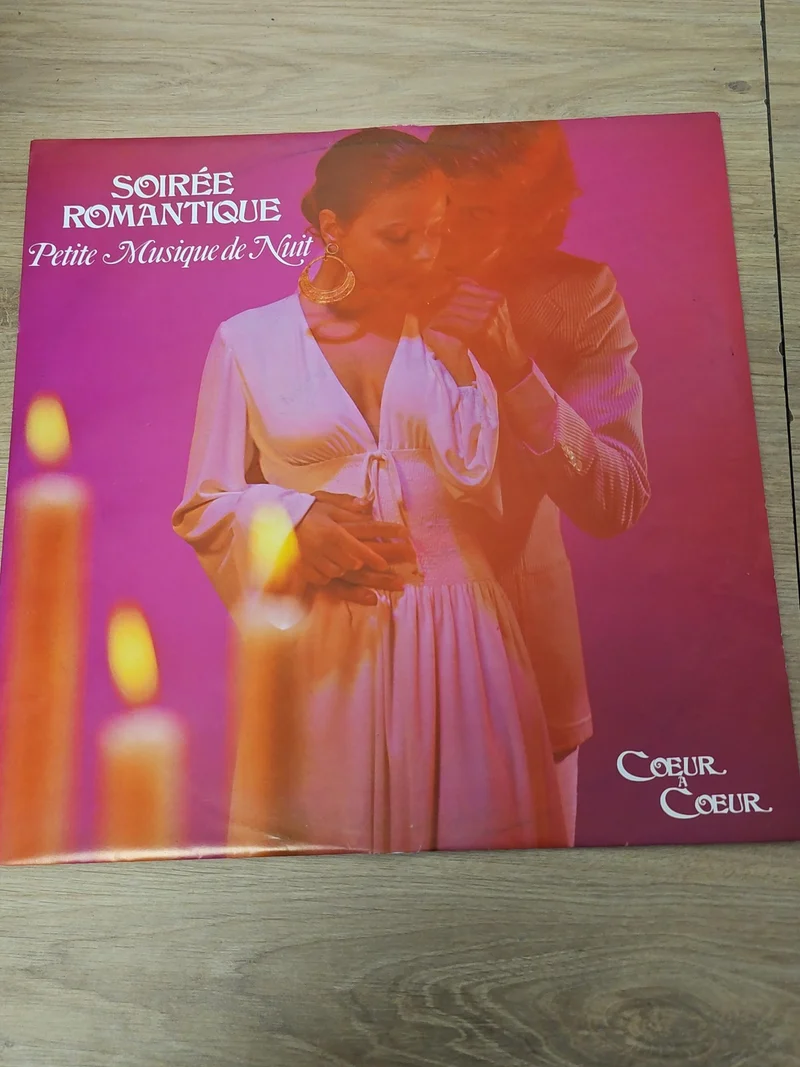 Vinyle 33 tours rétro soirée romantique ancien disque collection vintage rare