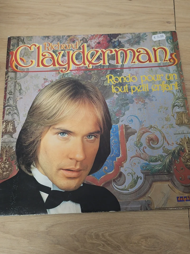 Vinyle 33T ancien Clayderman rétro ? Disque collection musique française vintage