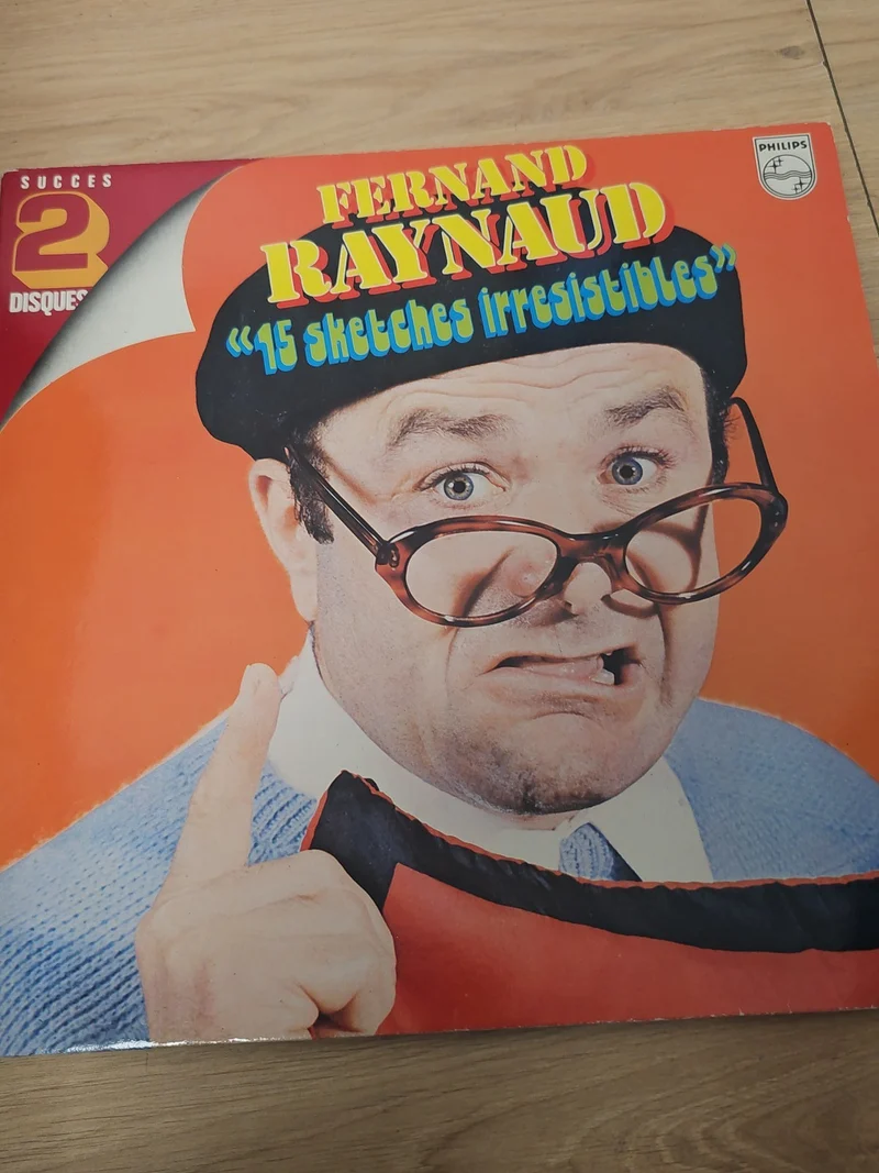 Vinyle 33 tours rétro Fernand Raynaud ancien disque collection humour français