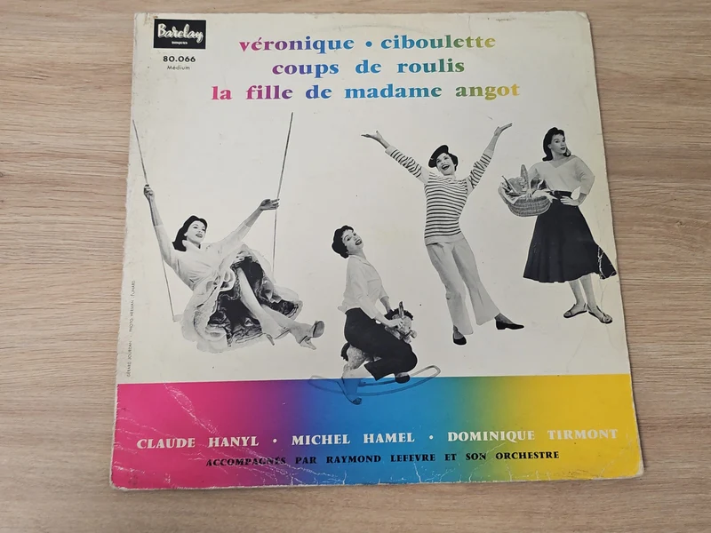 Vintage disque vinyle 33T Véronique Ciboulette ancien LP rétro collection rare