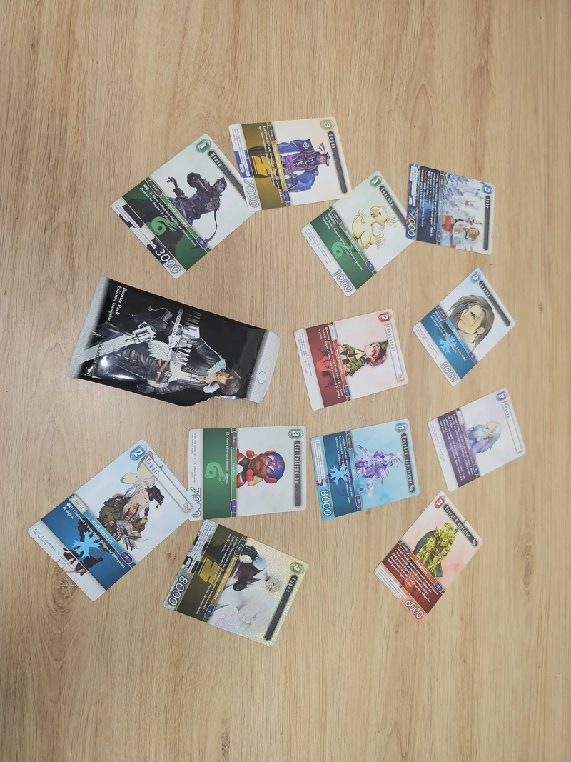 Lot de cartes Final Fantasy originales, jeu de société, trading cards d'occasion