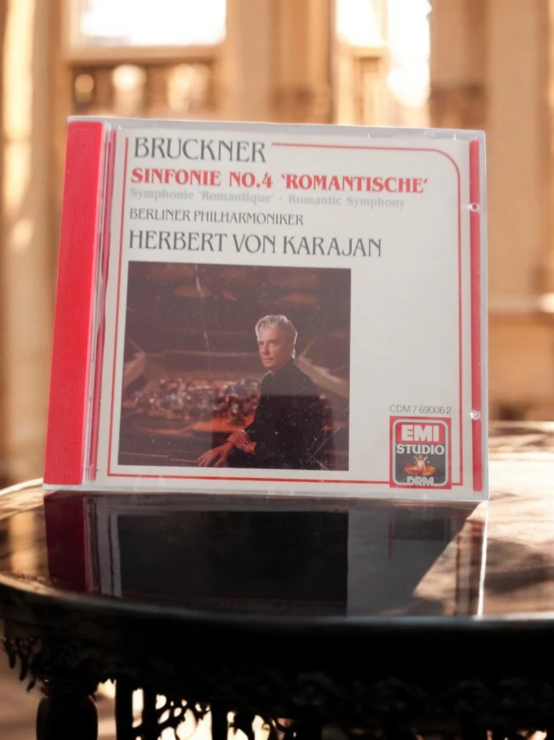CD Bruckner Symphonie n°4 Berliner Philharmoniker Karajan EMI Studio