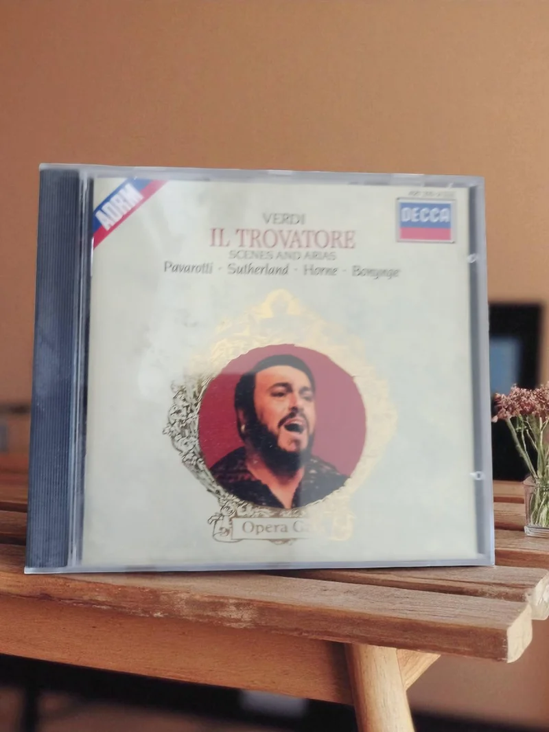 CD Verdi Il Trovatore DECCA Pavarotti vintage ADRM Opera Gold rare classique