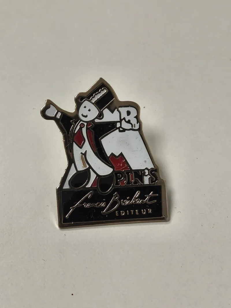 Pin's ancien rétro Francis Bréchart collection vintage badge rare objet publicit