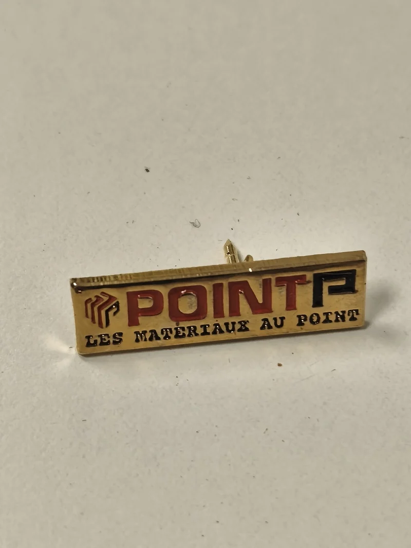 Pin?s vintage Point P ancien badge rétro collection publicité française