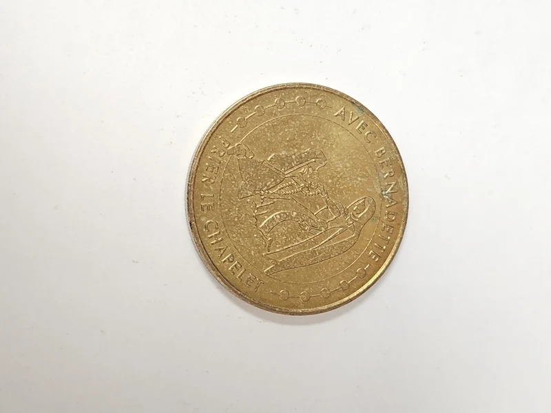 Pièce commémorative Lourdes souvenir religieux médaillon France occasion