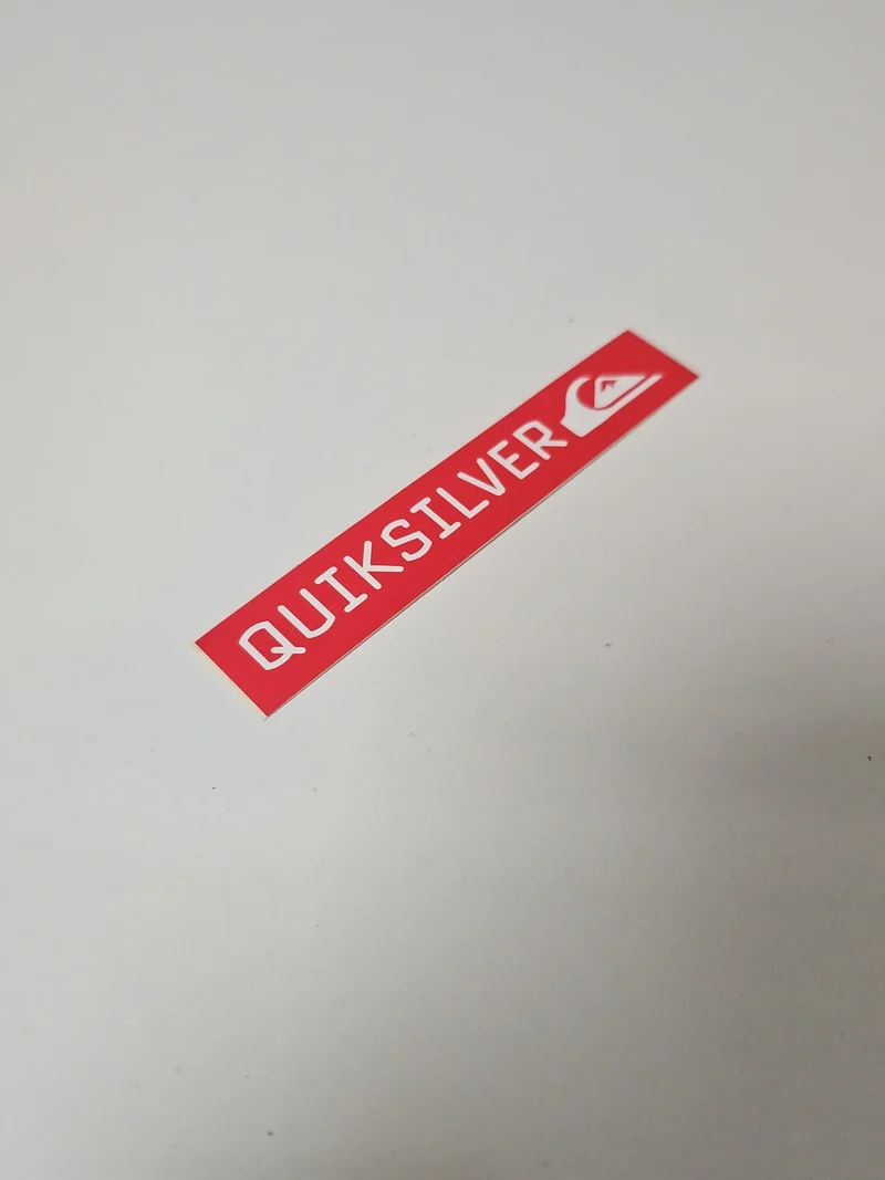 Vintage autocollant Quiksilver grand format ancien années 90 rétro surf collecto
