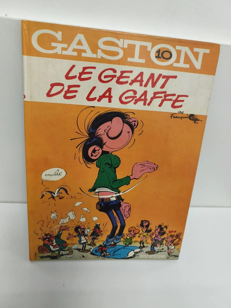 Vintage BD Gaston édition originale 1974 ancien album bande dessinée rétro colle