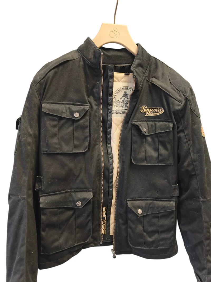Blouson vintage homme Segura taille L ancien veste rétro collection motard
