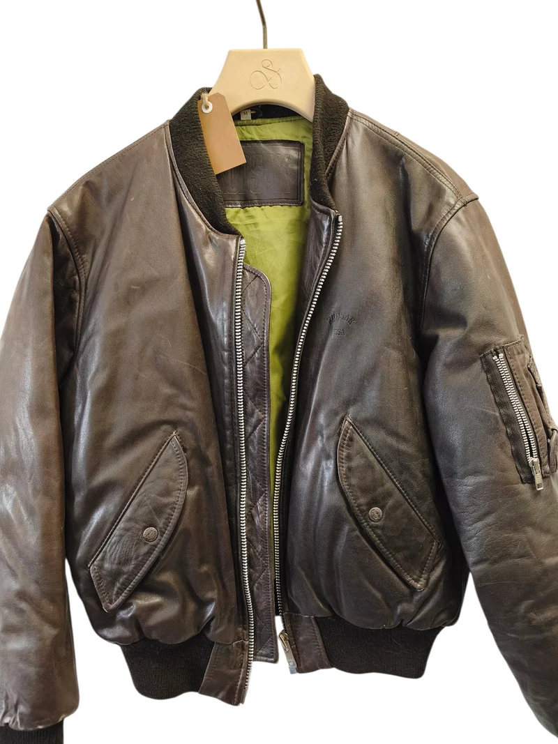 Blouson cuir vintage homme Kudsak USA taille M veste ancienne rétro collection