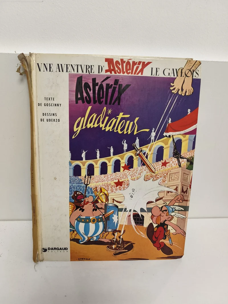 Ancien album BD Astérix Gladiateur 1978 vintage édition, collection rétro rare