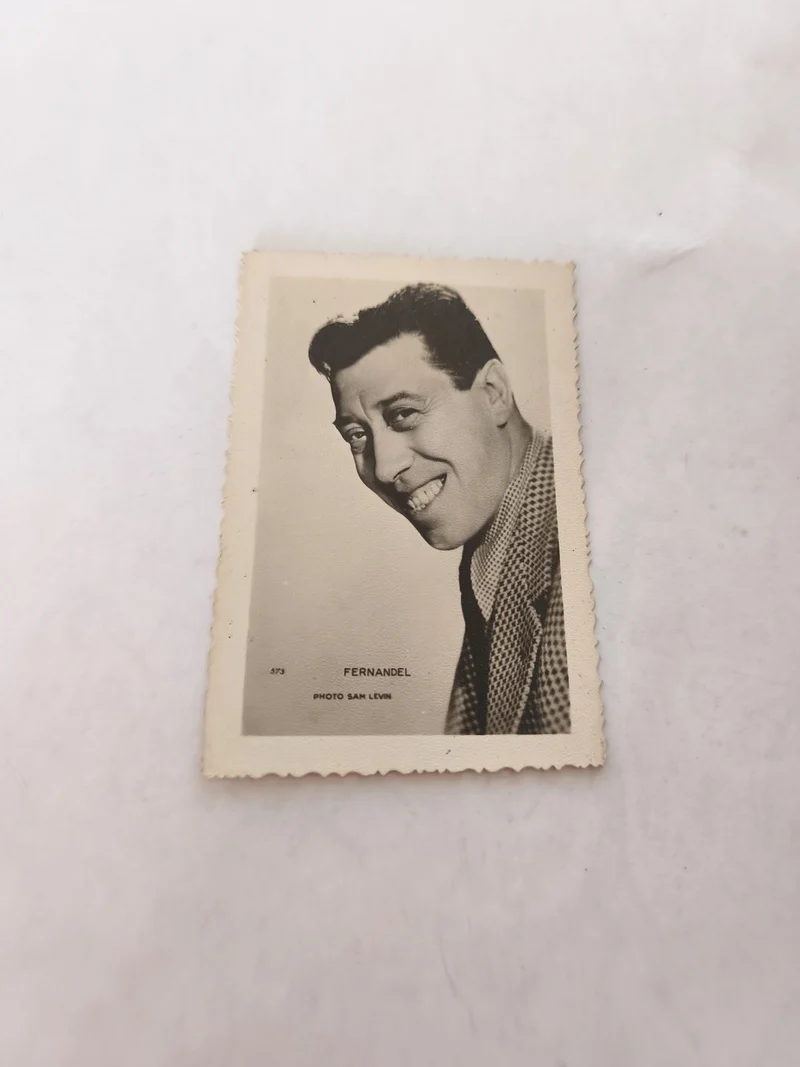Photo vintage ancienne Fernandel portrait rétro collection cinéma français