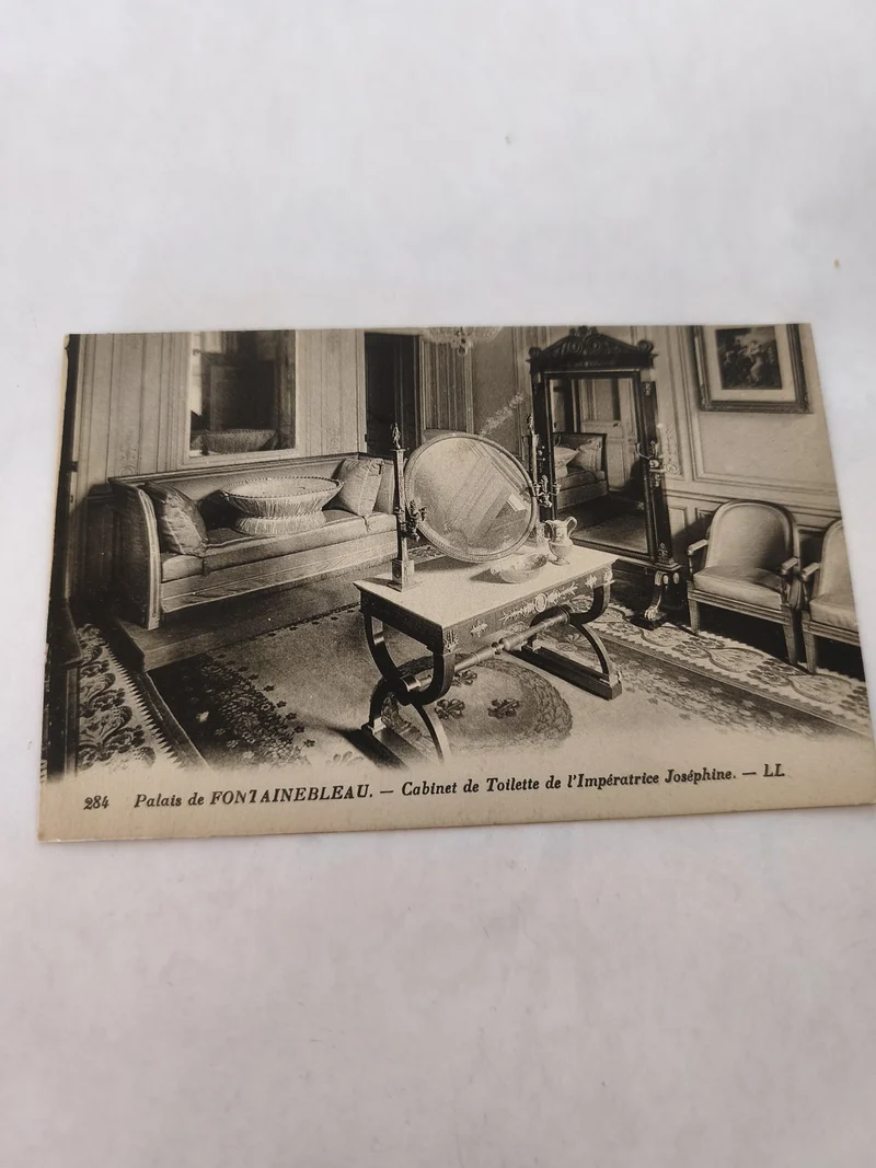 Carte postale ancienne vintage Palais de Fontainebleau France collection rétro
