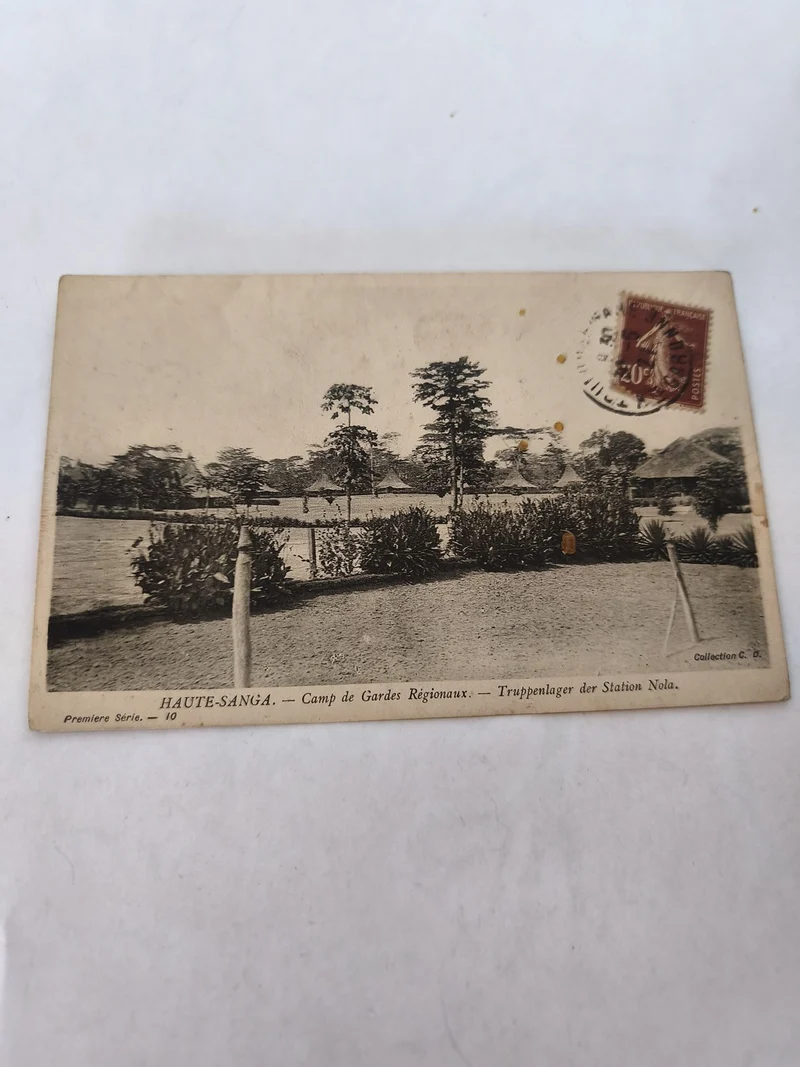Carte postale ancienne Haute Sanga vintage collection rétro Afrique coloniale