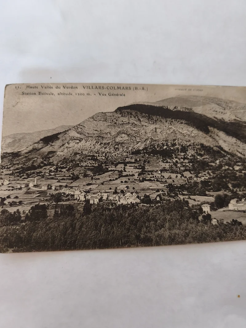 Carte postale ancienne vintage Haute Vallée du Verdon paysage rétro collection