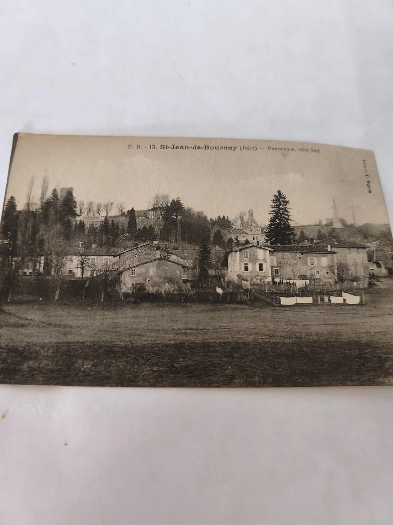 Carte postale ancienne vintage Saint Jean de Bournay collection rétro France