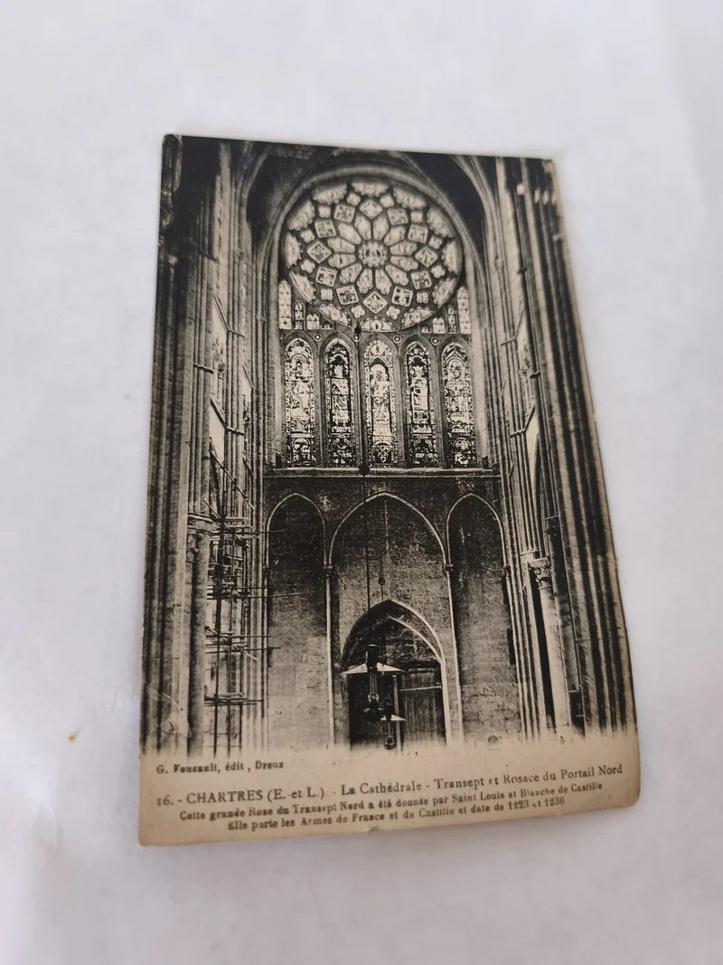 Carte postale ancienne vintage Chartres collection rétro France ville cathédrale