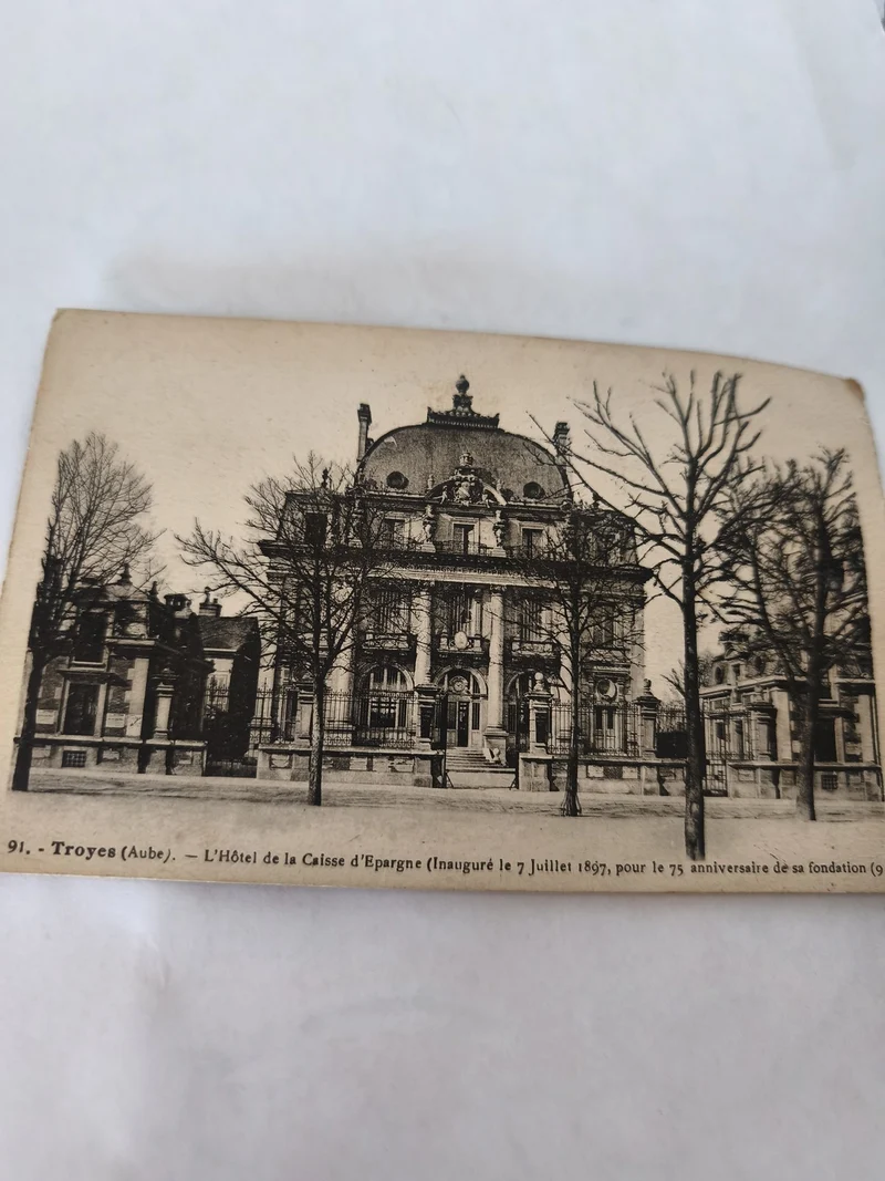 Carte postale ancienne vintage Troyes collection rétro France histoire locale