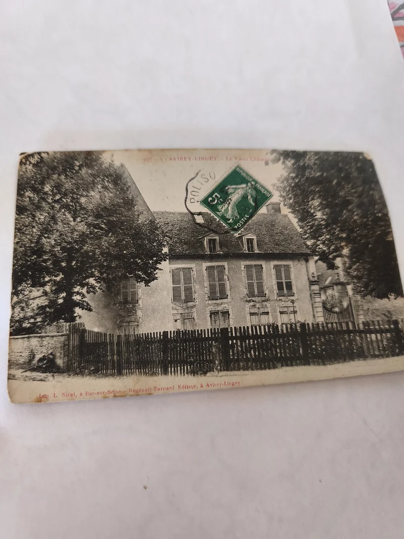 Carte postale ancienne Avirey-Lingey vintage collection France rétro village