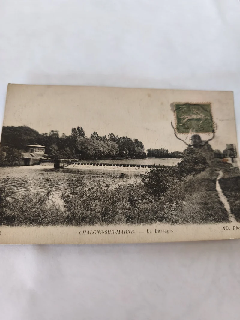 Carte postale ancienne vintage Châlons-sur-Marne rétro collection France