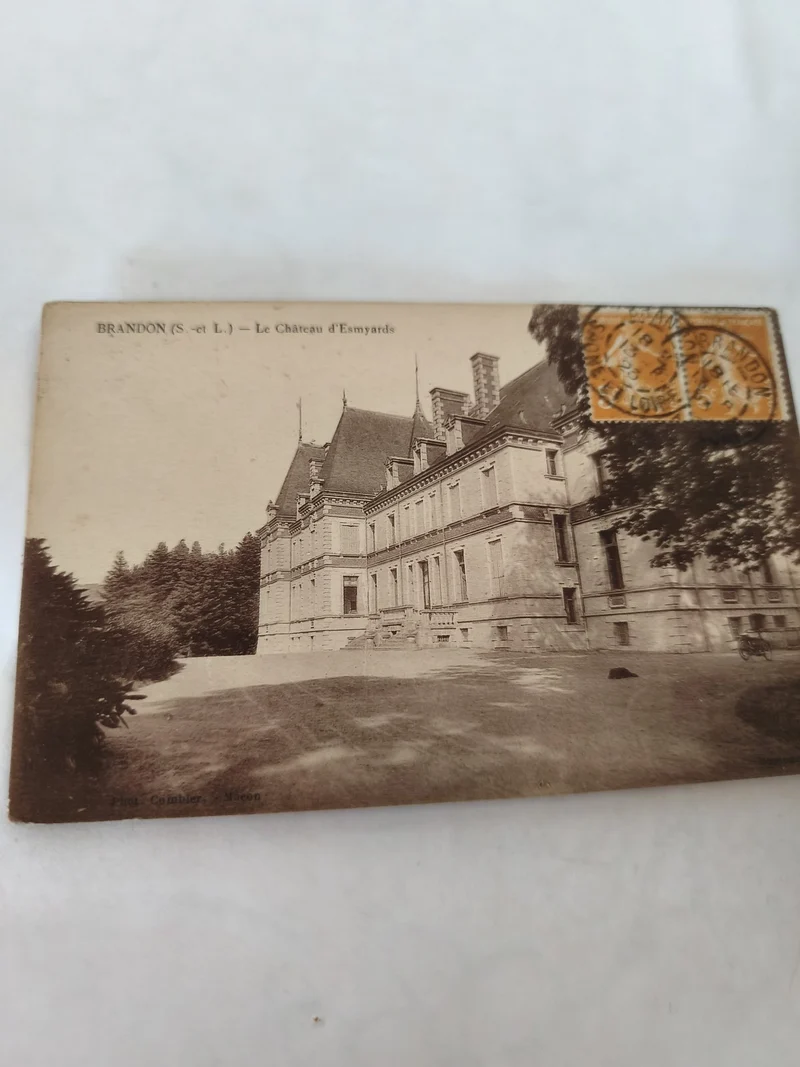 Carte postale ancienne Brandon vintage rétro collection France authentique