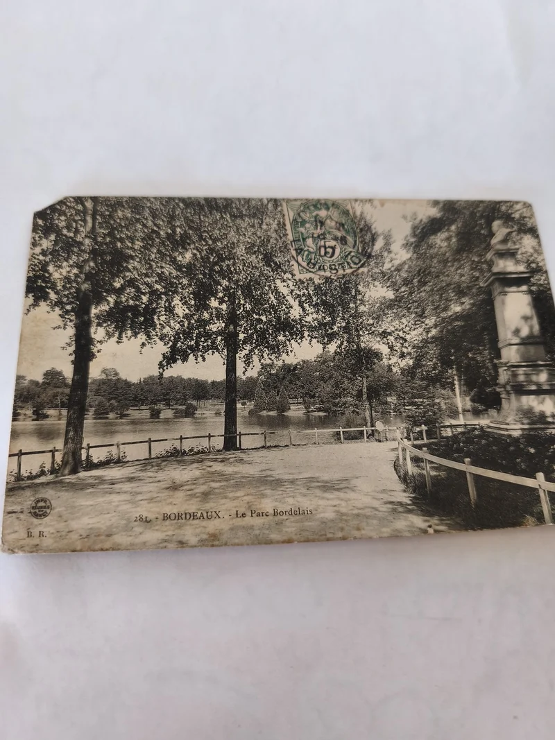 Carte postale ancienne vintage Bordeaux collection rétro France illustrée