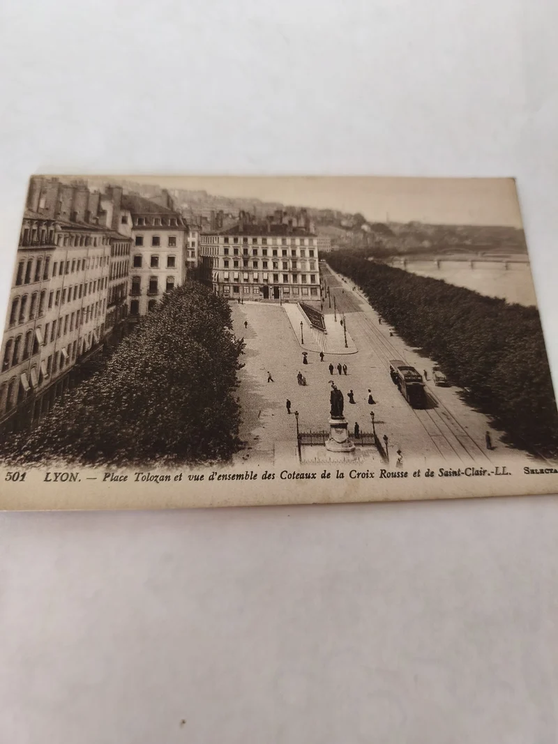 Carte postale vintage Lyon ancienne, rétro, collection, souvenir d?époque frança